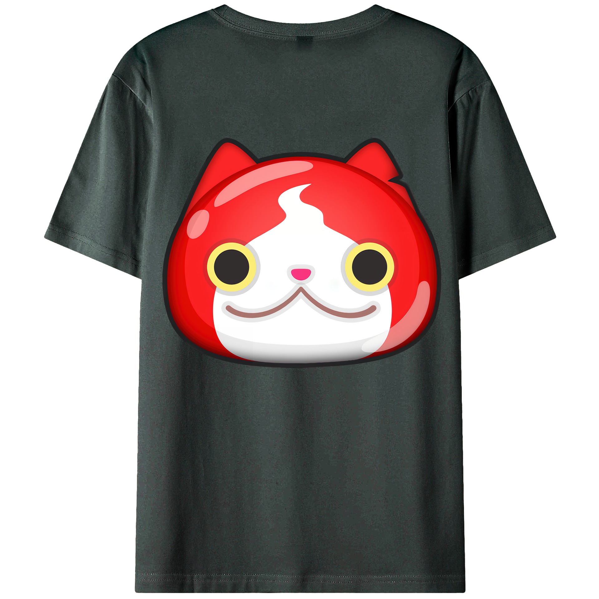 （画像用） 妖怪ウォッチ Yo-kai Watch 綿100％ メンズ半袖Tシャツ（バックプリント） 通気性
